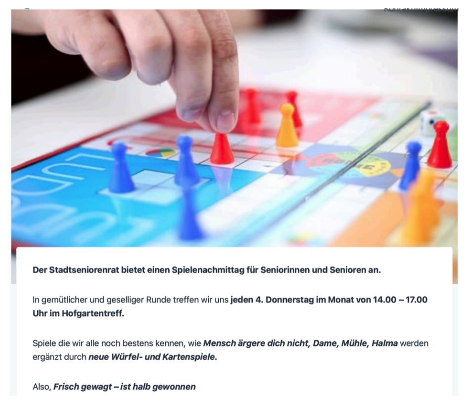 Spienachmittag in Aulendoef